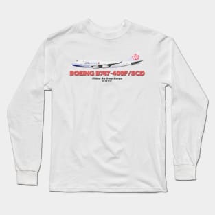 Boeing B747-400F/SCD - China Airlines Cargo Long Sleeve T-Shirt